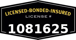 Licensed Bonded Insured - License #1081625